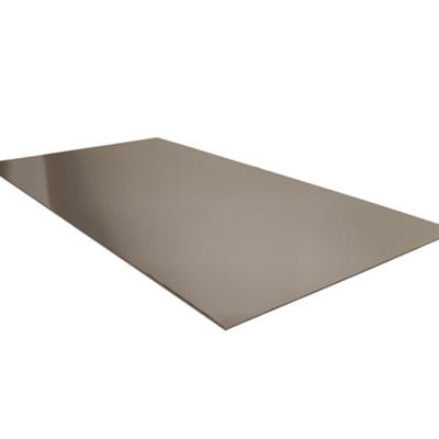 Roestvrijstalen plaat met spiegeleffect